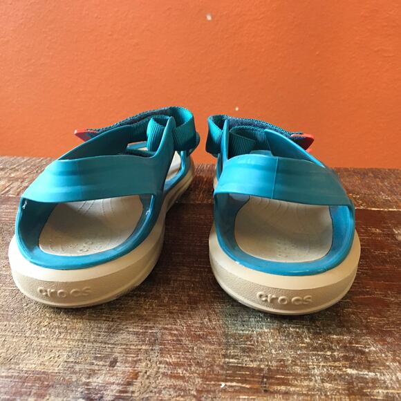 CROCS Swiftwater Expedition Sandals Mens 13 Juniper Green Tan River Sport Hiking main image 8